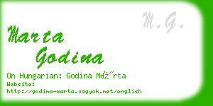 marta godina business card